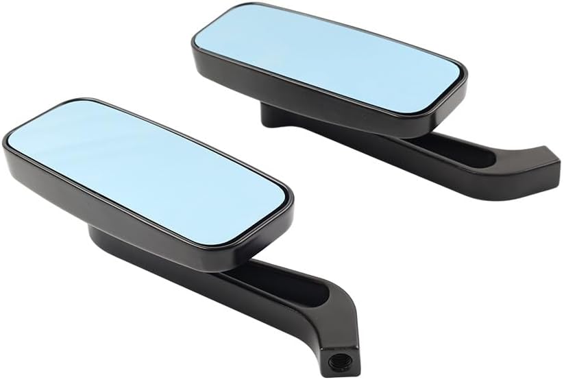 ya 13 9.15 baidi Rectangle Motor Rear View Side Mirrors for Harley Street Glide Road King Black