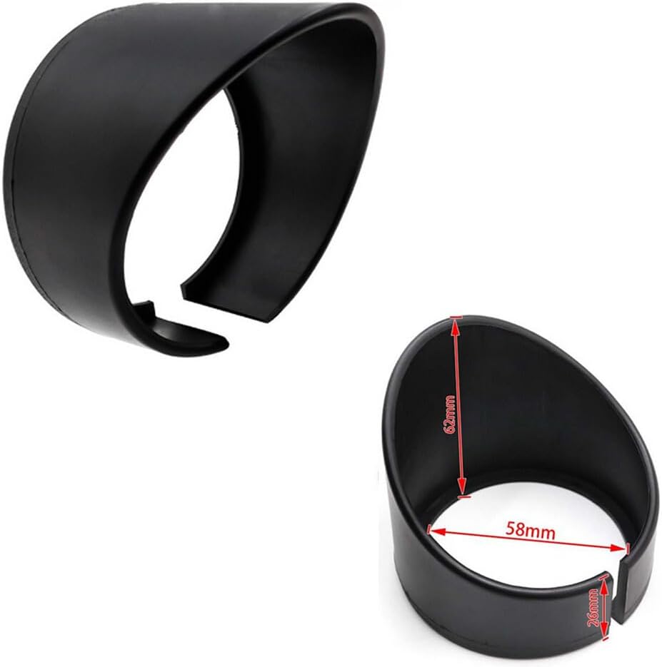 ya 4 8.14 Black Visor for 60mm Oil Water Boost Gauge - Shade Cover Peak