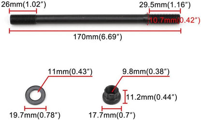 ya 27 10.13 baidi 208-4701 Cylinder Head Stud Kit for K20A2 K20A3 K20Z1 K20Z3 K23A1 K24A Engine