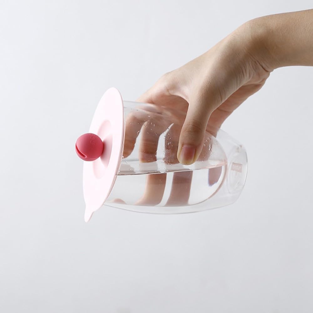ya 14 9.20 baidi 4 Pcs Leak-proof Cup Lid Re ble Silicone Lids Mug Leakproof Cover-1