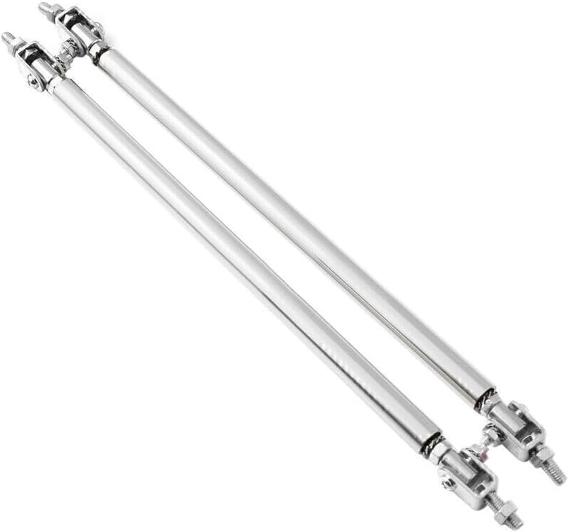 ya 4 8.8.2 2x Universal Adjustable Front Bumper Lip Splitter Strut Rod Tie Support Bar