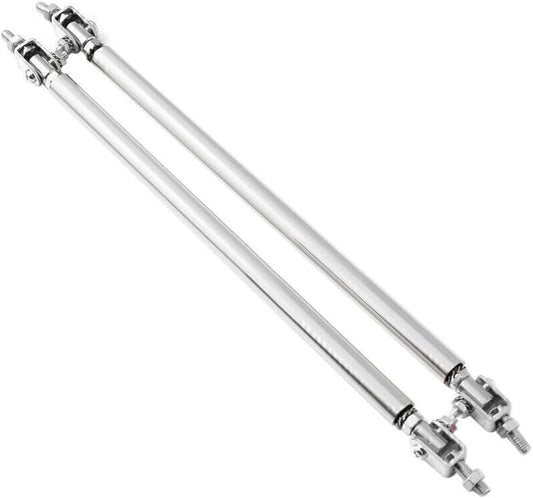 ya 4 8.8.2 2x Universal Adjustable Front Bumper Lip Splitter Strut Rod Tie Support Bar