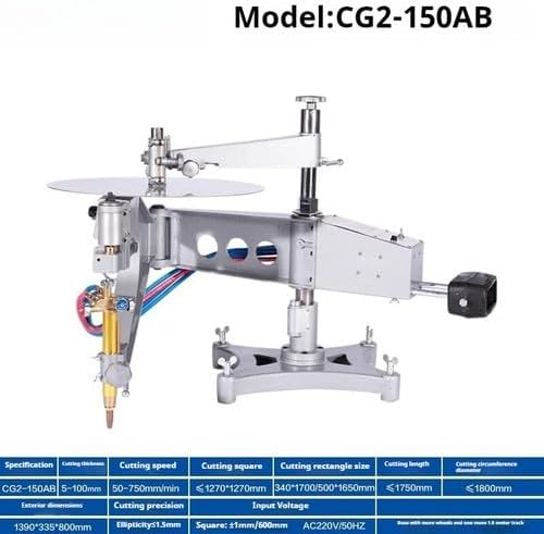ya 28 10.13 baidi CG2-150 Cutting Round Square Flame Metal Imitation Ring Gas Cutting Machine-2