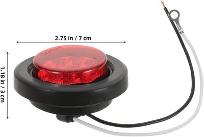 ya 13 9.15 baidi 2 Pcs Tail Light Logo Lamp Trailer Taillight Car Brake Rear Lights