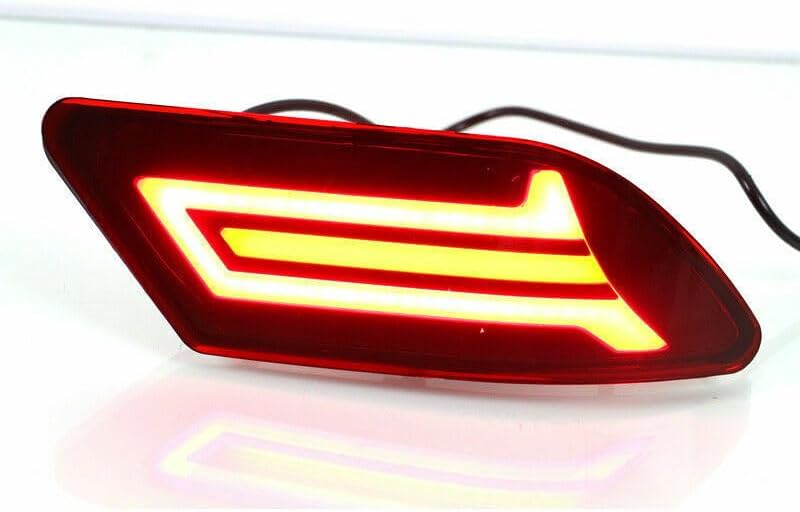 ya 4 8.10 LED Rear Bumper Reflector Fog Brake Turn Indicator Lights for Nissan Sentra 2019