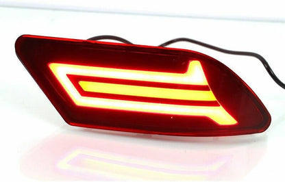 ya 4 8.10 LED Rear Bumper Reflector Fog Brake Turn Indicator Lights for Nissan Sentra 2019