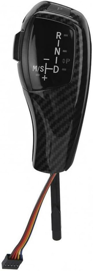 ya 4 8.14 Automatic Gear Shifter LED Shift Knob for BMW E90 E92 E93 F30 Carbon Fiber LHD