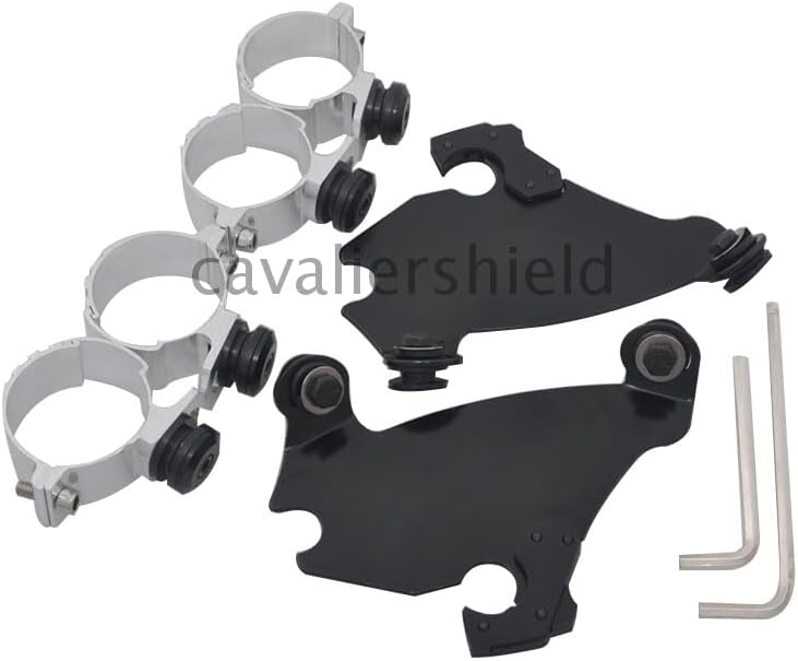 ya 23 10.7 baidi Fork Bracket Gauntlet Fairing Trigger Lock Mount Kit for Harley Dyna FXD FXDL
