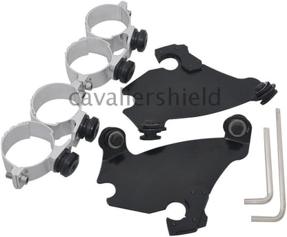 ya 23 10.7 baidi Fork Bracket Gauntlet Fairing Trigger Lock Mount Kit for Harley Dyna FXD FXDL