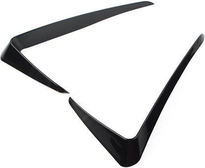 ya 13 9.15 baidi Front Bumper Fog Light Lamp Cover Trim for VW for Golf 7 2013-2016 Glossy Black