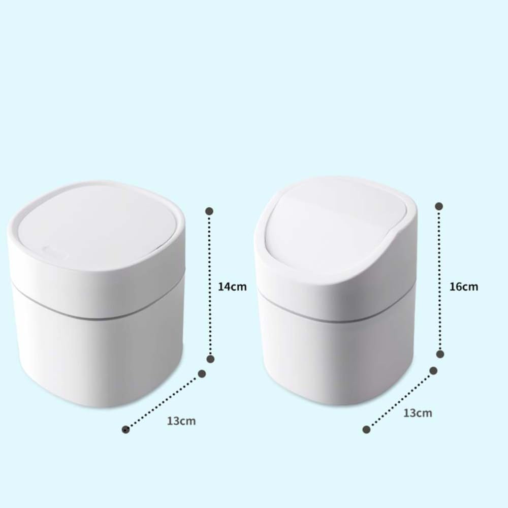 ya 13 9.15 baidi Push Trash Can Cute for Mini Desktop Waste Container Table Bin for Car
