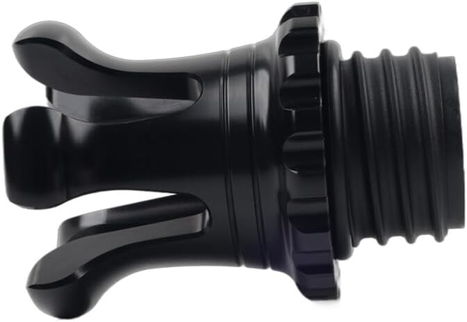 ya 4 8.8.2 Motorcycle Vented King Crown Gas Cap Fuel Tank Black for Harley XL883 Road King