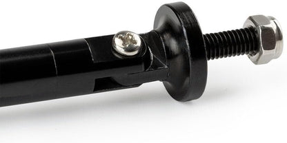 ya 10 9.16 baidi 2x Adjustable Black Front Bumper Lip Splitter Strut Rod Tie Support Bar Spoiler