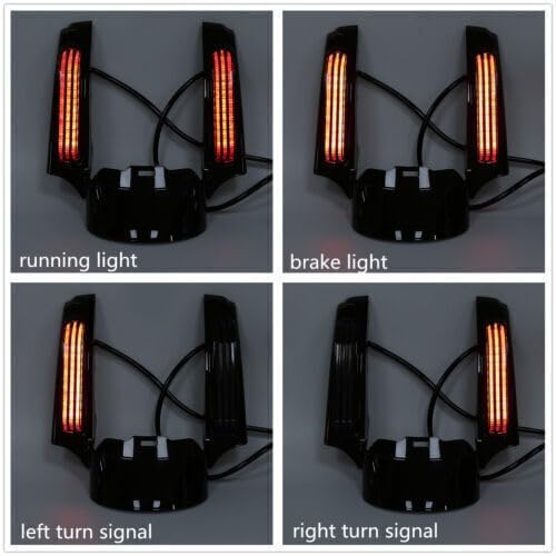 ya 23 10.7 baidi Fascia LED rear fender lights suitable for Harley Touring Electra Road Glide King 14+-