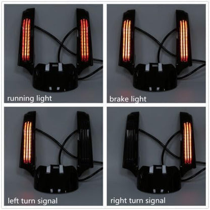 ya 23 10.7 baidi Fascia LED rear fender lights suitable for Harley Touring Electra Road Glide King 14+-