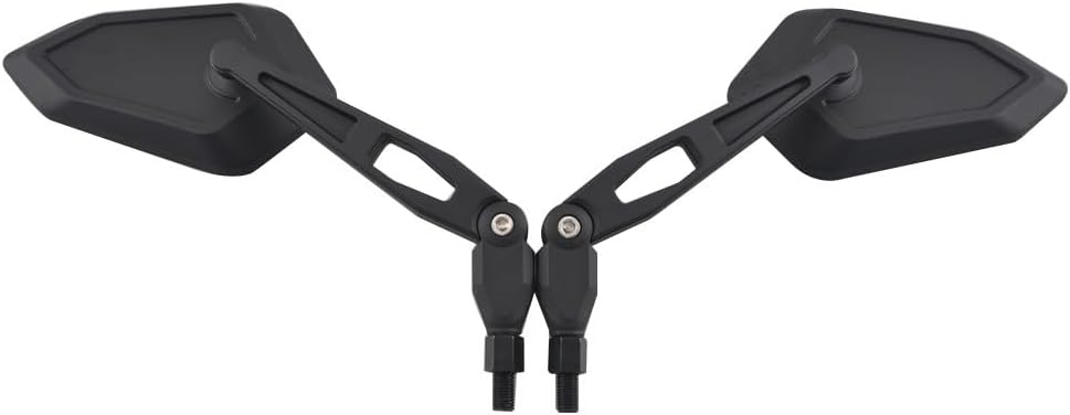 ya 13 9.15 baidi Pair Universal Matte Black 10mm Screw Motorcycle Motorbike Rearview Side Mirror