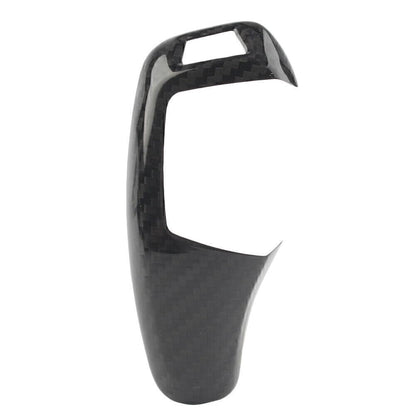 ya 9 10.24 for BMW 1 2 3 4 5 Series F20 F30 Black Carbon Fiber Trim Gear Shift Knob Co