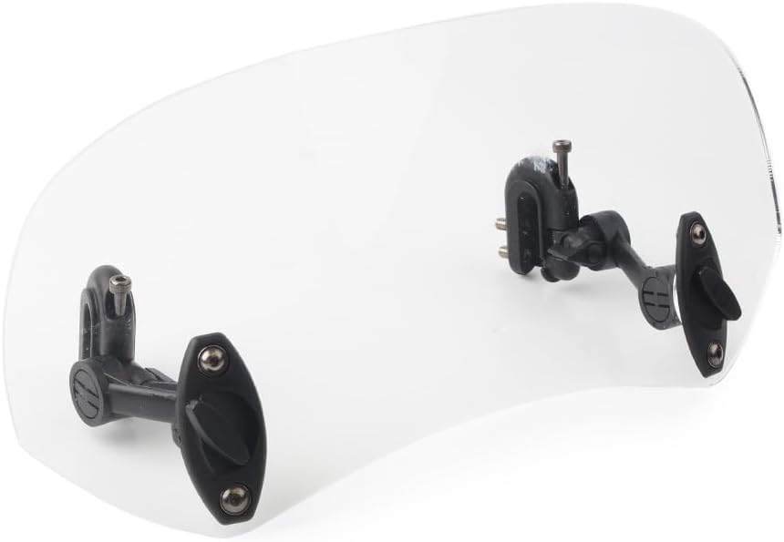 ya 2 8.15 Adjustable Windshield Clip On Extension Spoiler Wind Deflector For Motorcycle