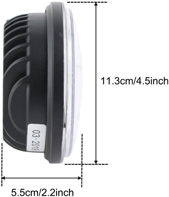ya 4 8.14 LED Nebelscheinwerfer 4,5 Zusatzscheinwerfer schwarz f¨¹r for Harley-Davidson Dyna