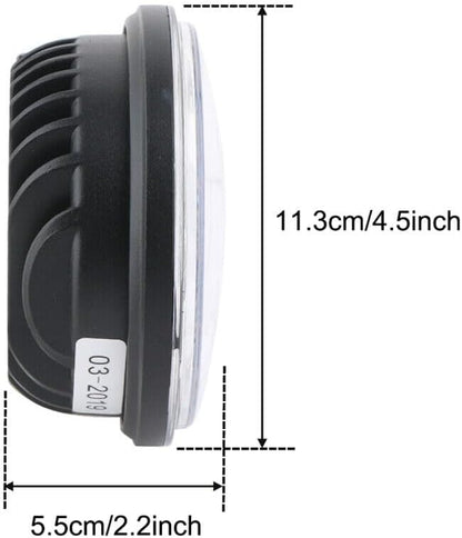 ya 4 8.14 LED Nebelscheinwerfer 4,5 Zusatzscheinwerfer schwarz f¨¹r for Harley-Davidson Dyna