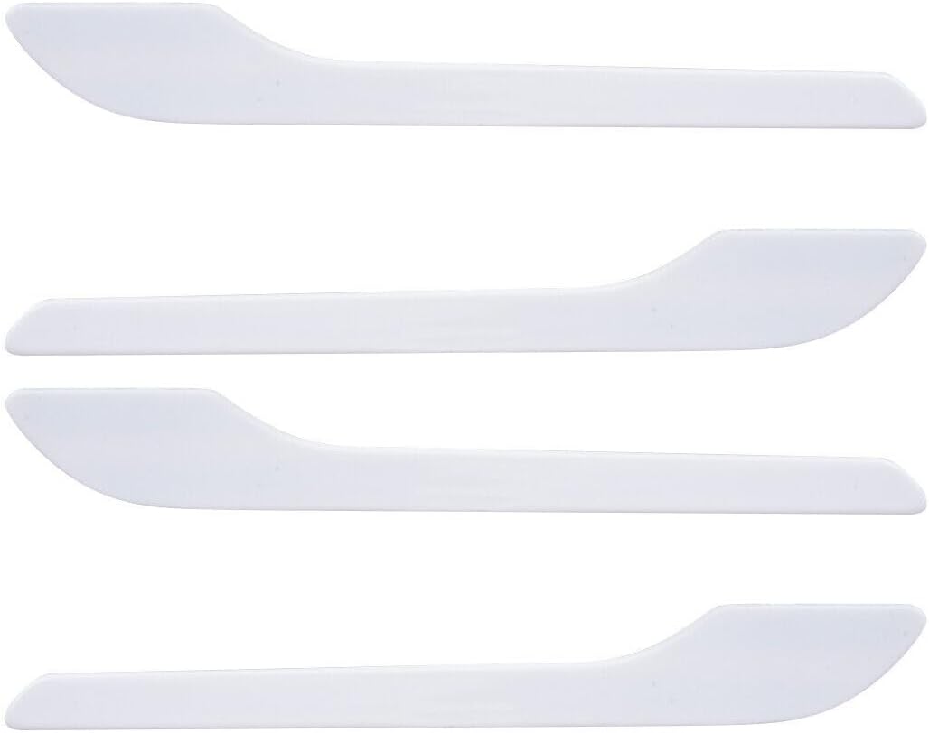 ya 4 8.8.2 4-Pack External Door Handle Trim Cover White Decorative Sticker Suitable for Tesla Model 3 Y