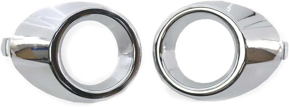 ya 4 8.10 1 Pair Chrome Fog Light Lamp F for Rame Surround Cover Trim for Ford Fiesta 2008-2012