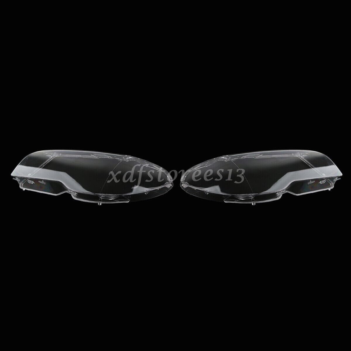ya 9 10.24 Pair Headlight Headlamp Cover Lens For 2004-2006 for BMW E46 2DR Coupe 325ci 330ci