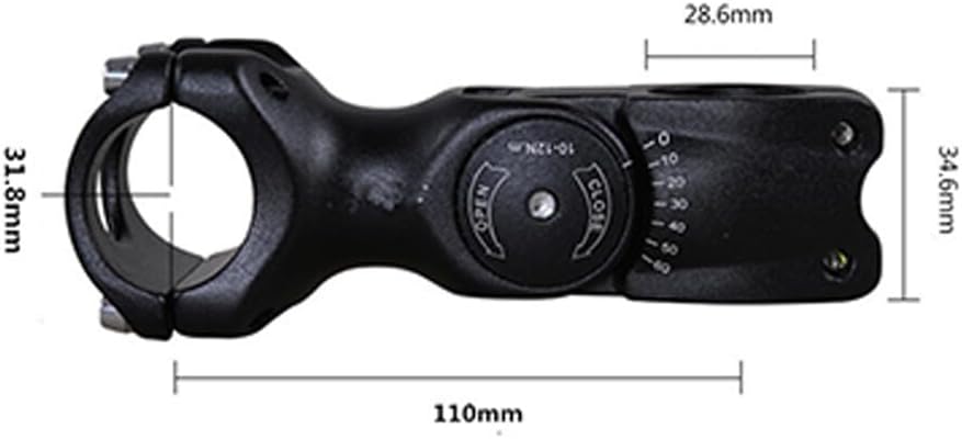 ya 13 9.15 baidi 31.8x110mm Adjustable Durable Bicycle Handlebar Stem Riser Fit For MTB Road Bike