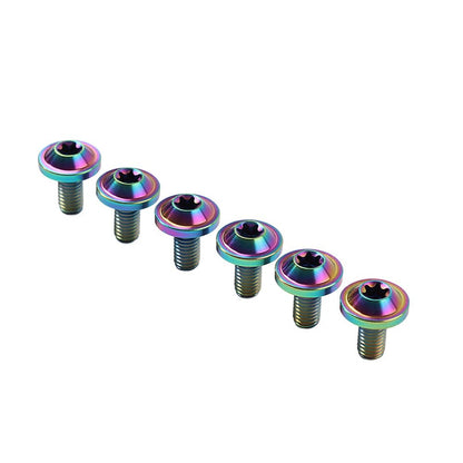 ya 6 8.14 6pcs Alloy Bolts Truss Torx Head Screws M6x15mm for Motorcycle Rainbow