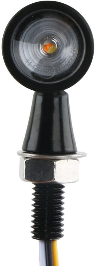 ya 4 8.10 4Pcs Motorcycle E24 Tinted LED Handlebar Ends for Mini Indicators For Chopper Custom Racer