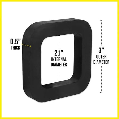 ya 5 8.24 baidi 3 Pack 2 Inch Trailer Hitch Receiver Silencer Pad Fit for Adjustable Ball Mounts