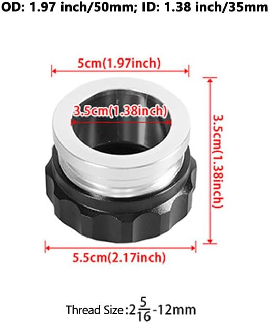 ya 5 8.10 ID 1.38 /35mm Aluminum Alloy Weld Billet On Filler Neck Cap Oil Fuel Water Tank