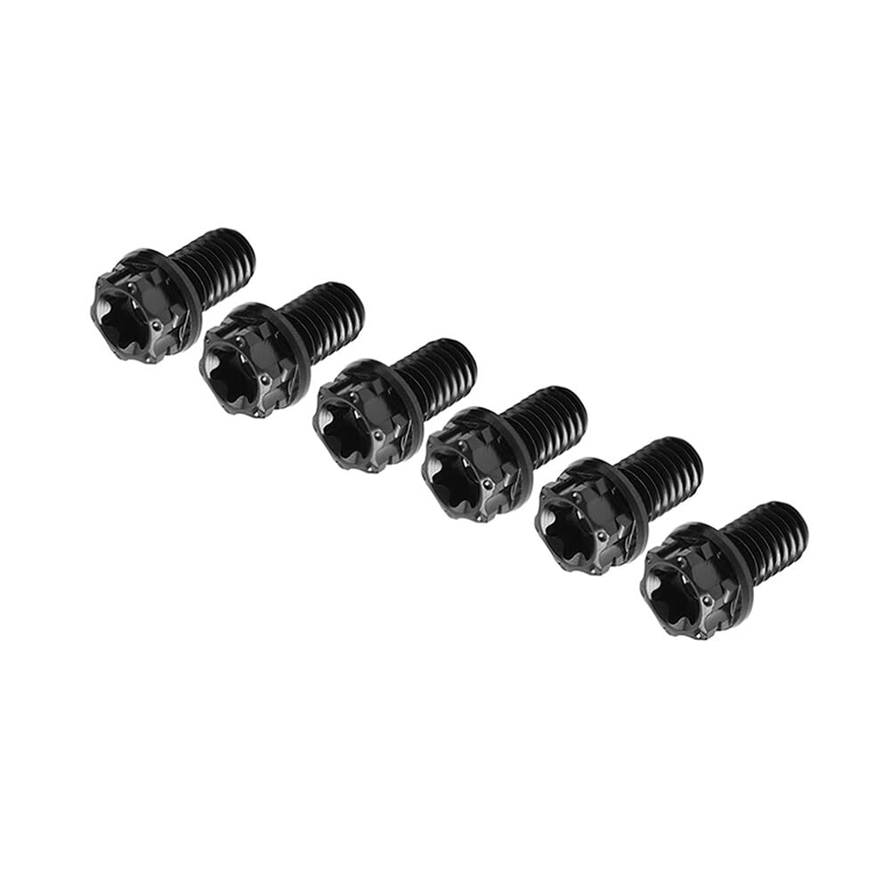 ya 4 8.8.2 6pcs Bolts Torx Head Flange Screw M8x35mm Black for Motorcycle Bike