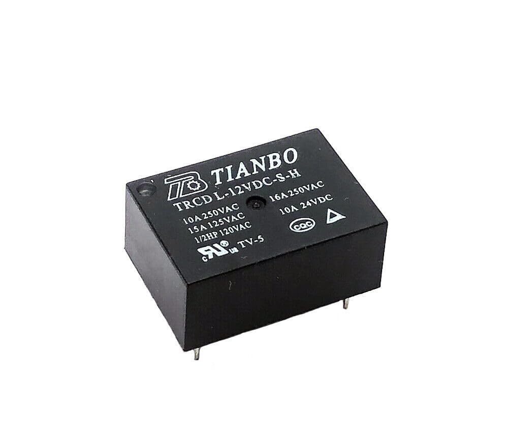 ya 16 10.20 baidi 1pcs TRCD-L-12VDC-S-H TIANBO 12VDC 16A 250VAC Power Relay 4Pins #W7*-