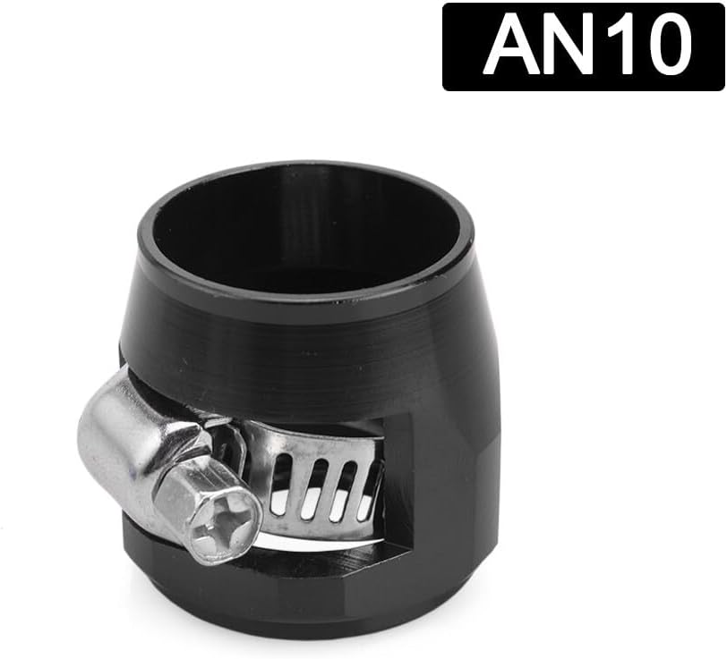 ya 4 8.14 2-pack AN10 hexagonal automotive hose polisher flexible rubber hose clamp for oil and fuel pipes