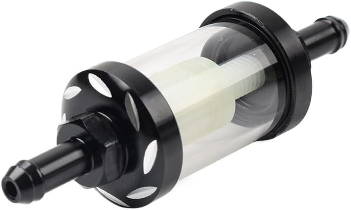 ya 4 8.8.2 8MM 5/16 Inline Reusable Motorcycle Gas Fuel Filter Universal