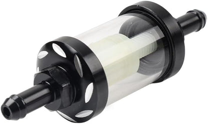 ya 4 8.8.2 8MM 5/16 Inline Reusable Motorcycle Gas Fuel Filter Universal