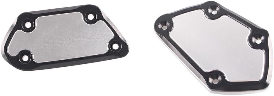 ya 6 8.14 Front Brake Clutch Fulid Reservoir Caps Fit for BMW R1200GS Adventure 2013-17 Silver