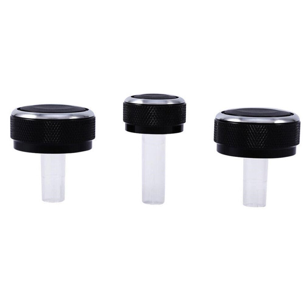 ya 5 8.10 3Pcs Car Air Condition A/C Switch Buttons Control Knobs Cover for VW for Golf MK4