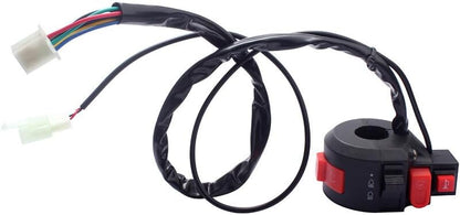 ya 4 8.14 7/8 7 Wire Motorcycle Handlebar Control Switch Turn Signal Start Switch 50-250cc