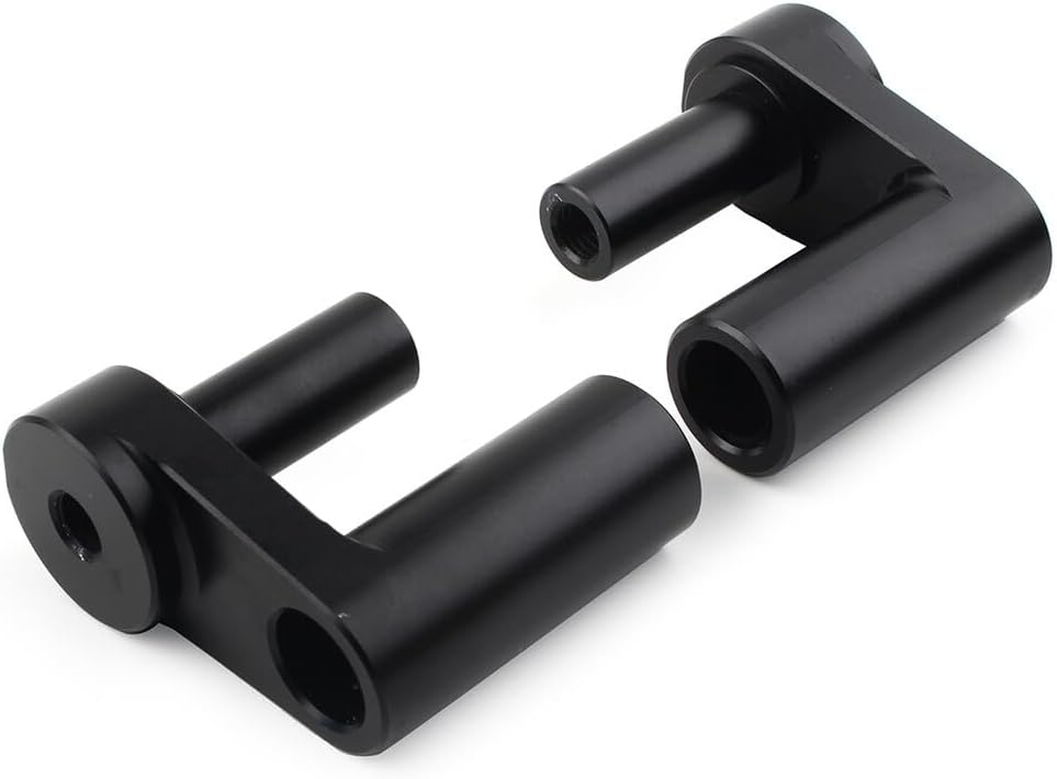 ya 4 8.14 Handlebar Risers Kit 1.625 Back Move Mount Clamps for BMW R1200RT R1250RT Black