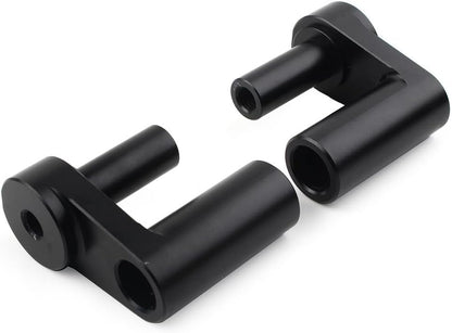 ya 4 8.14 Handlebar Risers Kit 1.625 Back Move Mount Clamps for BMW R1200RT R1250RT Black