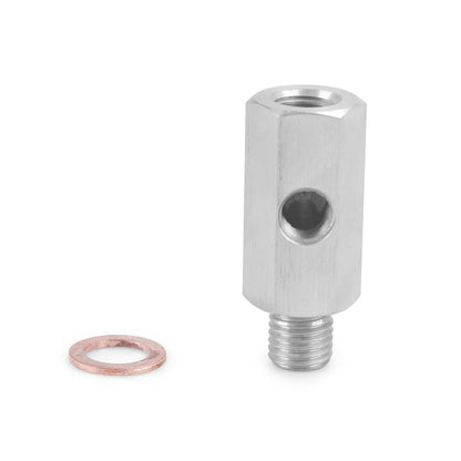 ya 5 8.10 M12x1.5Female Oil Pressure Sensor Tee 1/8NPT to M12x1.5 Male Adapter Supply Feed