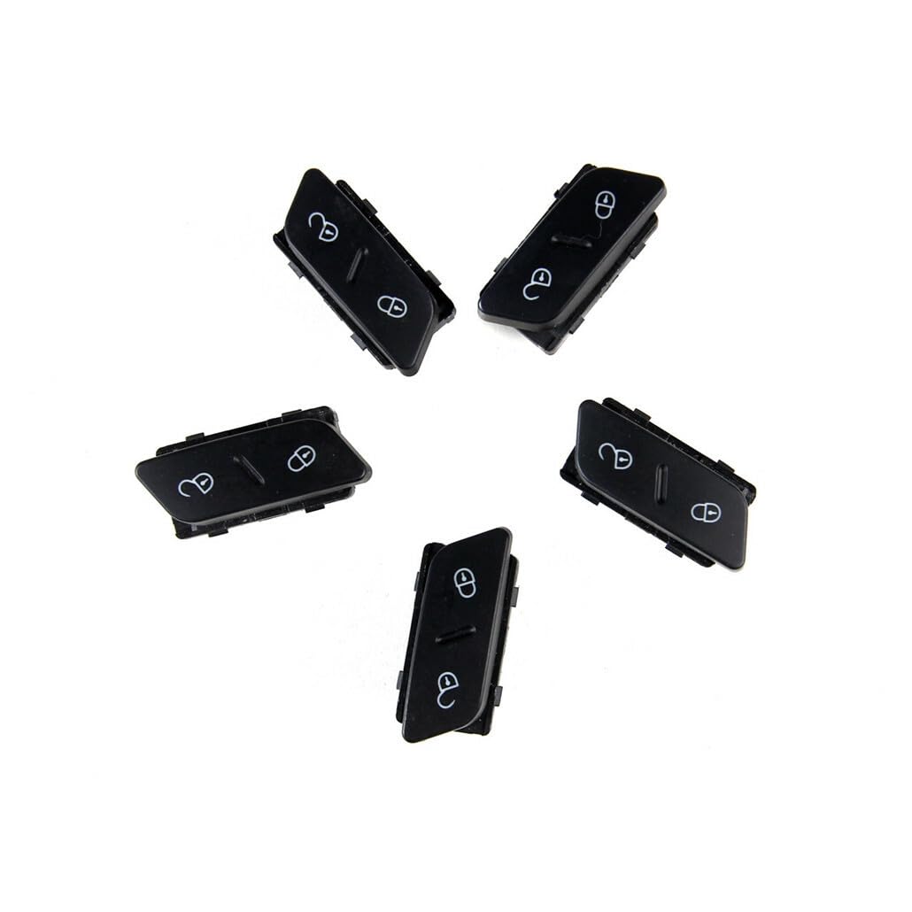 ya 4 8.8 Black Central Door Lock Switch Set Suitable for Tiguan for Jetta for Golf 1K0962125BREH