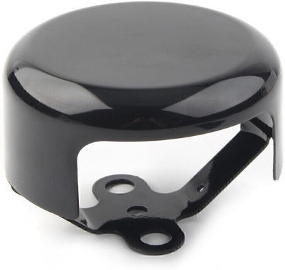 ya 9 10.24 Black Motorcycle Smooth Horn Cover for Harley Softail FLHX FLT FLHT Dyna Ba
