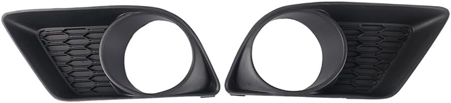 ya 9 10.24 2Pcs Front Fog Light Cover Bezel Black Left+Right For 2011-2014 for Charger