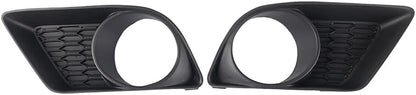 ya 9 10.24 2Pcs Front Fog Light Cover Bezel Black Left+Right For 2011-2014 for Charger