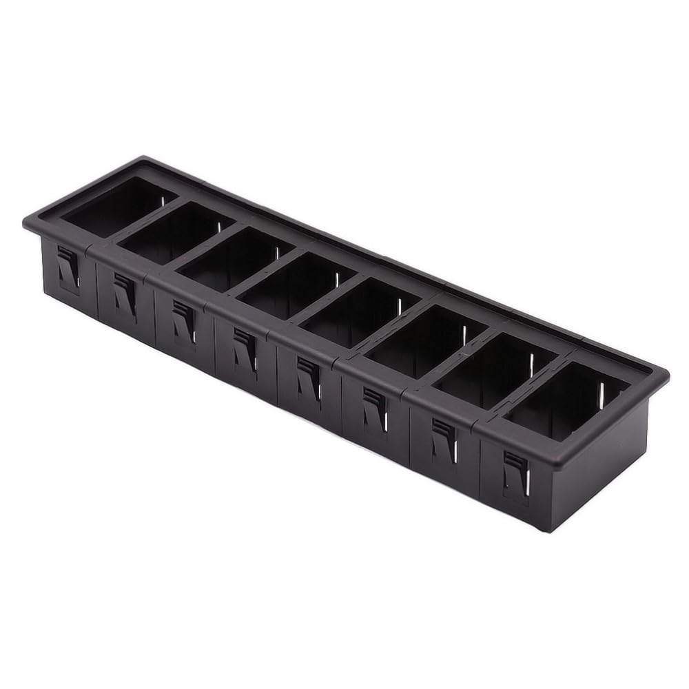ya 23 10.7 baidi 8 Pack Rocker Switch Panel Switch Holder Housing Kit Rocker Switch Holder