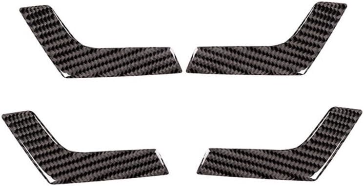 ya 9 10.24 4*Carbon Fiber Inner Door Handle Covers for Mercedes-Benz C-Class W204 05-1