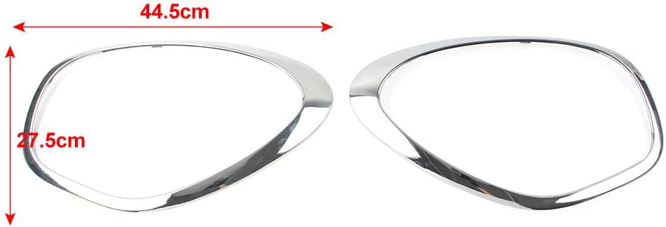 ya 10 9.16 zhengce Pair of Headlights Ornamental Ring Chrome for 2011-2016 for Mini Cooper Cou
